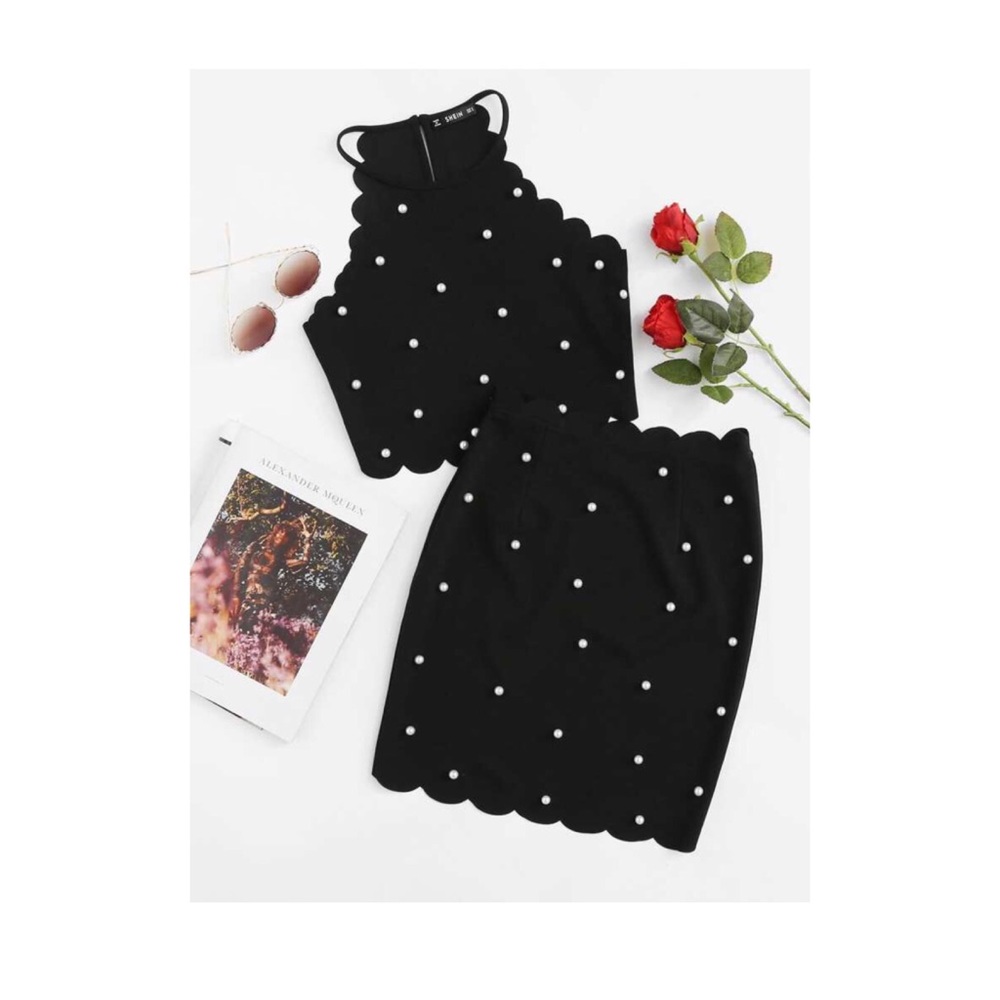 Beaded Skirt Set